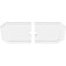 Ekena Millwork Emerald Architectural Grade PVC Ceiling Medallion, 36"W x 18"H x 3"ID x 12 1/2"C x 1"P, Two-Piece CMP36X18ED2-03000 - alternate 4